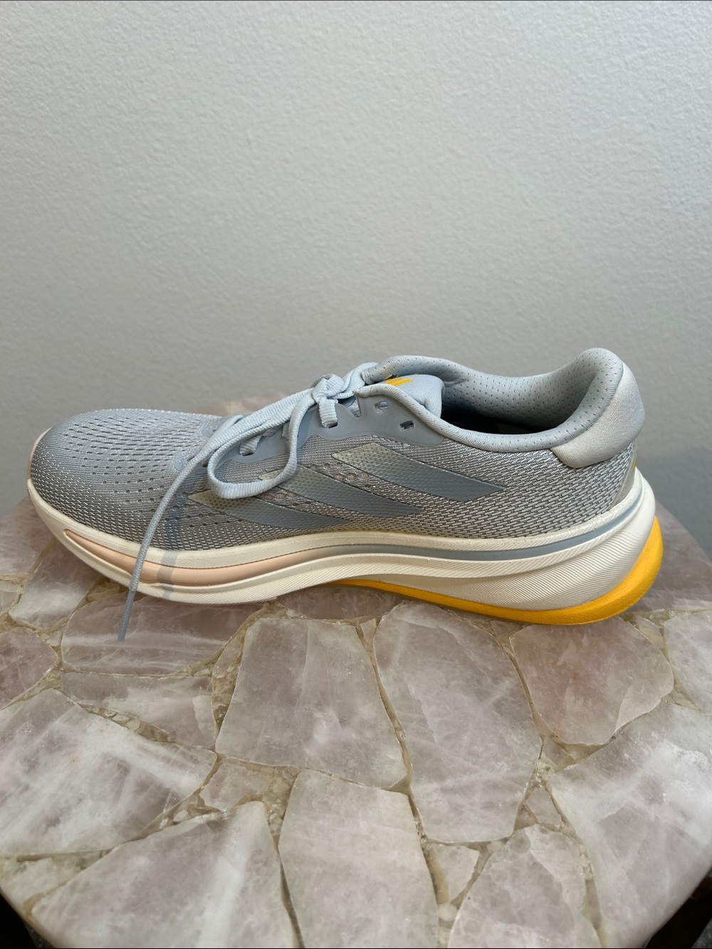 adidas Supernova Rise Women's Running Shoes - Light Gray & Yellow Accents - Picture 3 of 15